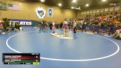 130 lbs Cons. Round 4 - Zariah Martinez, Liberty (Bakersfield) vs Analy Gonzalez, Ernest Righetti