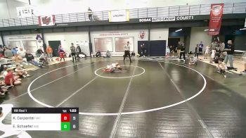 65 lbs Rr Rnd 1 - Kolby Carpenter, Intense Wrestling Club vs Eli Schaefer, Indiana Outlaws Black