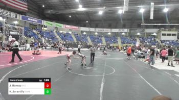 74 lbs Semifinal - Jadon Ramos, EP Enforcers vs Karson Jaramillo, Duran Elite