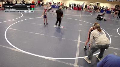 12U GIRLS - 69 lbs Quarters - Lauren Pannkuk, Prior Lake Wrestling Club vs Caroline Moyer, Waconia Wrestling Club