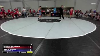 132 lbs Quarters & 1st Wb (16 Team) - Hudson Hackbarth, Oklahoma Blue vs Aaron Painter, Arkansas Red