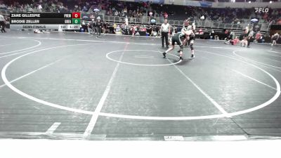 128 lbs Semifinal - Zane Gillespie, Premier vs Brodie Zeller, Greater Heights WC
