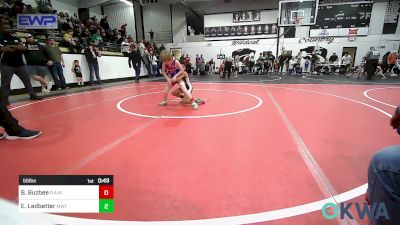 55 lbs Consi Of 8 #2 - Brady Buzbee, R.A.W. vs Edward Ledbetter, Muskogee Wrestling Federation