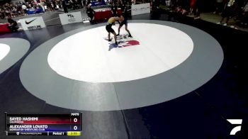 70 lbs Quarterfinal - Sayed Hashimi, California vs Alexander Lovato, Dominator Wrestling Club