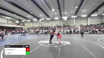 285 lbs Consolation - Brodie Jacquez, Stout Wr Acd vs Jayvin John, Kirtland Broncos