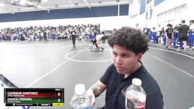 106 lbs Champ. Round 1 - Damon Perkins, Church Boyz vs Cameron Martinez, Ayala Wrestling