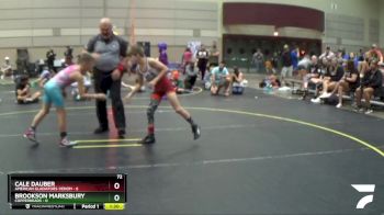 72 lbs Finals (8 Team) - Cale Dauber, American Gladiators-Venom vs Brookson Marksbury, Copperheads