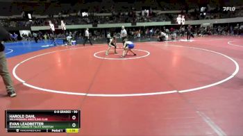 90 lbs Champ. Round 1 - Evan Leadbetter, Hanover Hawkeye Youth Wrestlin vs Harold Dahl, Williamsburg Wrestling Club