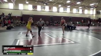 190 lbs Cons. Round 3 - Ashley Lantz, Marion vs Aleah Eichenberger, NH/TV