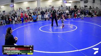 38 lbs Quarterfinal - Thomas Castaneda, El Paso Wildcats Wrestling Club vs Dominic Luna, Katy Area Wrestling Club