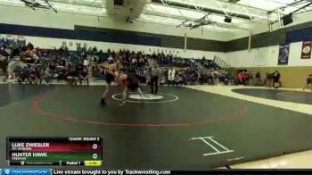 132 lbs Champ. Round 2 - Hunter Hawk, Freeman vs Luke Zwiesler, Mt. Spokane