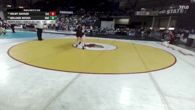 Girls 2A 140 lbs Cons. Round 4 - Melanie Novak, Hudson`s Bay (Girls) vs Kelby Savage, Ellensburg (Girls)