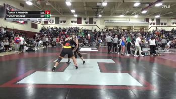 215 lbs Cons. Round 2 - Andy Crowder, Carlisle vs Cody Koepke, Denver