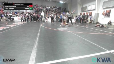 61 lbs Consi Of 16 #2 - Delilah Stark, Tiger Trained Wrestling vs Axel Miller, Skiatook Youth Wrestling