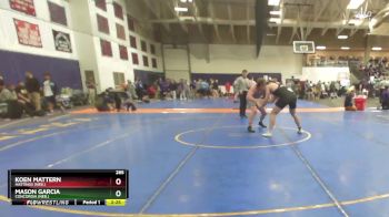 285 lbs Champ. Round 2 - Mason Garcia, Concordia (Neb.) vs Koen Mattern, Hastings (Neb.)