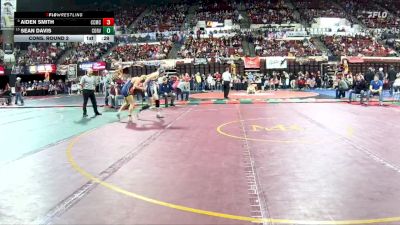 A - 126 lbs Cons. Round 2 - Sean Davis, Corvallis vs Aiden Smith, Custer Co. (Miles City)