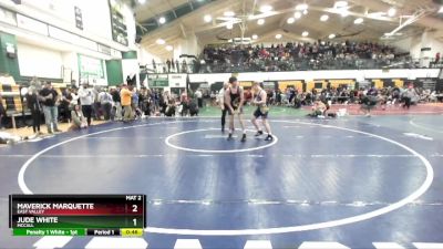 130 lbs Cons. Round 3 - Jude White, McCall vs Maverick Marquette, East Valley