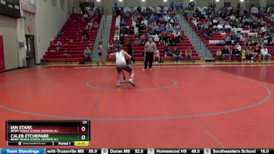 121 lbs Cons. Round 2 - Ian Stark, Berry Middle School (Hoover AL) vs Caleb Etchepare, Berry Middle School (Hoover AL)