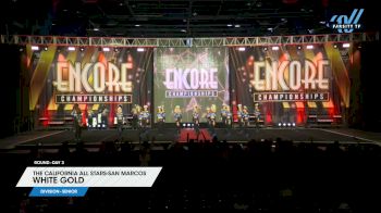 The California All Stars-San Marcos - White Gold [2024 L1 Senior Day 3] 2024 Encore Grand Nationals