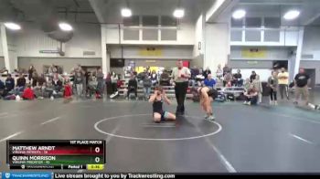 130 lbs Finals (2 Team) - Matthew Arndt, Virginia Patriots vs Quinn Morrison, Virginia Predator