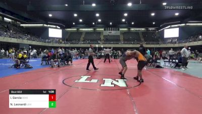 220 lbs 5th Place - Isaac Garcia, Dover vs Noah Leonardi, Levittown