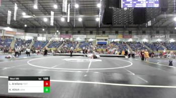 125 lbs Final - Lorenzo Arellano, Fort Lupton MS vs Karson Klitch, Lesher Middle School