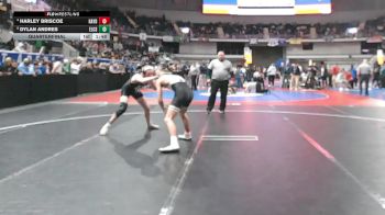 5A 138 lbs Quarterfinal - Dylan Andres, Elmore County School vs Harley Briscoe, Hayden