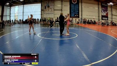 116 lbs Rd#11- 2:00pm Saturday - Ember Zupanc, Iowa Ladies vs Maggie Winnans, Maryland Gold