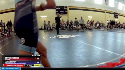 120 lbs Quarterfinal - Bryce McNees, Indiana vs Luke Rioux, Contenders Wrestling Academy