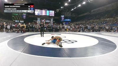 106 lbs Cons. Sub-rd Of 32 - Rama Valencerina, California vs Cayden Clark, Virginia