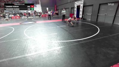 75 lbs Cons. Round 5 - Brannen Dunks, Portage vs Zander Vobian, Janesville Youth Wrestling Club