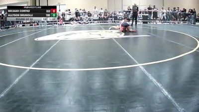 123 lbs Round Of 64 - Micaiah Cortez, Gilroy Hawks vs Allyson Brunolli, Threshold WC