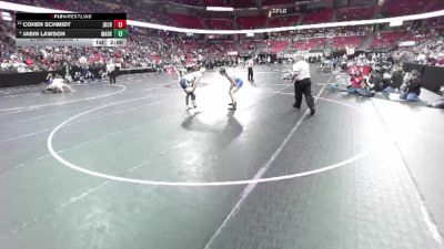 D3-215 lbs Champ. Round 1 - Jabin Lawson, Markesan vs Cohen Schmidt, Johnson Creek