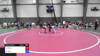 Junior Boys FS - 144 lbs Champ. Round 3 - James Ruiz, CA vs Cash Port, CA