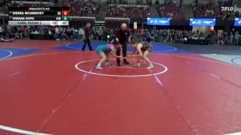 130 lbs Cons. Round 3 - Sierra McGreevey, Ronan Wrestling vs Viviana Soto, CWC Thunder