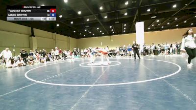 135 lbs Cons. Semis - Aubrey Brown, OK vs Laken Griffin, LA