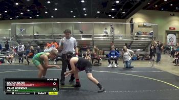 140 lbs Round 3 - Zane Hopkins, Unattached vs Aaron Derr, Donahue Wrestling Academy