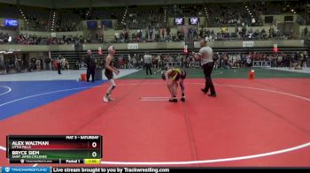 102 lbs Quarterfinal - Bryce Siem, Saint James Cyclones vs Alex Waltman, Little Falls