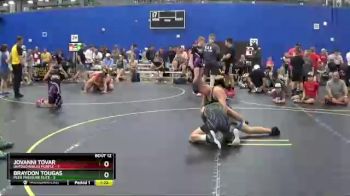 95 lbs Round 4 (6 Team) - Jovanni Tovar, Untouchables Purple vs Braydon Tougas, Peer Pressure Elite