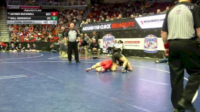 2A-138 lbs Cons. Round 2 - Will Griswold, Center Point-Urbana vs Jayden Bucknell, NH/TV