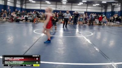 85 lbs Round 5 - Berkley Anderson, Small Town Wrestling vs Dalyla Hernandez, Sublime Wrestling Academy