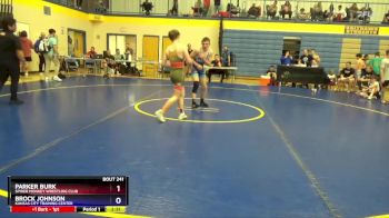 126 lbs Cons. Semi - Parker Burk, Spider Monkey Wrestling Club vs Brock Johnson, Kansas City Training Center