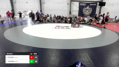 64 lbs Rr Rnd 1 - Jacob Graber, Team Gotcha vs Logan Vallalla, Mat Assassins K8 A