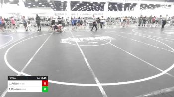120 lbs Consi Of 16 #2 - Jordan Adson, Gold Springs vs Teagin Poulsen, King Wrestling