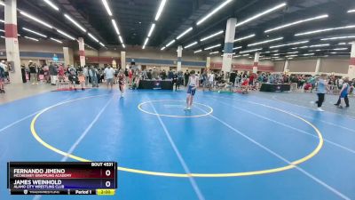 92 lbs Quarterfinal - Fernando Jimeno, McChesney Grappling Academy vs James Weinhold, Alamo City Wrestling Club