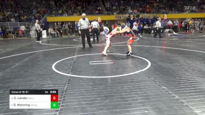 105 lbs Consi Of 16 #1 - Chase Lander, Belle Vernon vs Dawson Manning, Mountain View