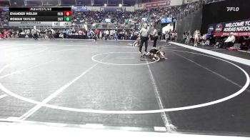 43 lbs Semifinal - Evander Welsh, Patriot Mat Club vs Roman Taylor, East Kansas Eagles