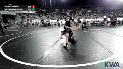 60 lbs Consi Of 8 #2 - Manuel Franco, Norman Grappling Club vs Maximus Crawford, Southmoore SaberCats Wrestling