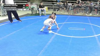 50 lbs Quarterfinal - Valentina Sheldon, Belleville vs Giuliana Morano, Watchung Hills