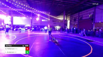 54 lbs 3rd Place - Annalise Patterson, Steel City Reloaded WC vs Lincoln Anderson, Dgf